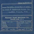 RODNEY HUNT MACHINE CO   CA 1938